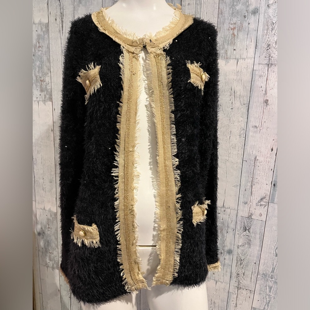 NWT Dolce Cabo sparkling lady sweater/ Jacket